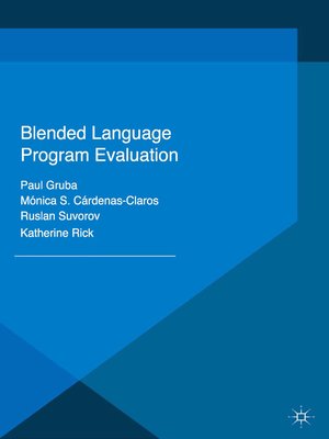 cover image of Blended Language Program Evaluation